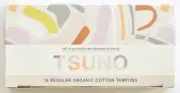 Brand New 2 Boxes of 16 Tsuno Regular Organic Cotton Tampons