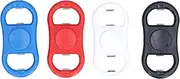 Bottle Opener Beer Opener Manual Bottle Opener Double Headed Portable Hand Decompression Toy for Home Kitchen Bar Party Gathering Black White Blue Red 4Pcs