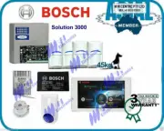 BOSCH ALARM Solution 3000 with 3 tritech pet pir touch keypad