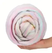 Pure Wool Roving For Needle Felting Pack Of 7, Approx 700g Total, 7 Colours.