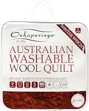 Onkaparinga Winter Weight Australian Washable Wool Quilt, Single Bed