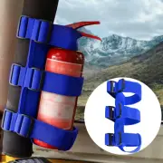 Adjustable Roll Bar Fire Extinguisher Mount Holder Strap for Jeep Wrangler,Blue