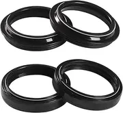 Motorcycle Front Fork Damper Oil Seal & Dust Cover For ER6F ER6N ER650 ER6 NINJA 650 650 VULCAN S CAFE Z650 2015-2022(Color:2pcs oil 2pcs dust)