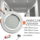 LED DOWNLIGHT 70mm90mm120mm 12W14W16W Dimmable Cool White 4X/8X/12X/20X Plug