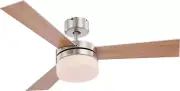 Ceiling Fan with Remote Control Ceiling Light Cooler Lamp Alana Nickel