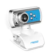USB Webcamera Camera Laptop Computer Desktop HD with Microphone Notebook Desktop Home Video Headband WHITE-BLUE COLOR