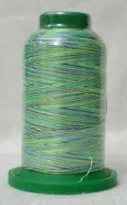ISACORD 40, Machine Embroidery Thread 1000m Colour 9971 Varigated EMERALD CITY