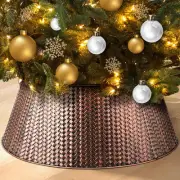 Metal Christmas Tree Collar 28 Inch Christmas Tree Collar Basket Skirt for Larg