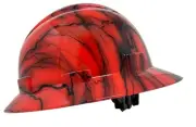 Updated Full Brim Hard Hat, Iron Veins Gloss, Padded, OSHA Construction Safet...