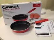 CUISINART Classic Non Stick Mini FRY PAN 14cm Red New in Box