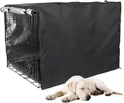 Wire Dog Crate Cover | Pet Kennel Sunshade | 42 Inches Heavy Duty Oxford Fabric Puppy Crate Sunshade For Wire Cage