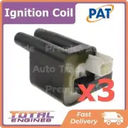 3x PAT Ignition Coil White Plug fits Mitsubishi Challenger PA 3.0L V6 6G72 (for: Mitsubishi)