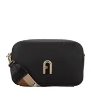 Furla Primula logo Plaque Mini Crossbody Bag One size Black