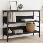 vidaXL Console Table Black 100x32x75 cm Engineered Wood 2BB