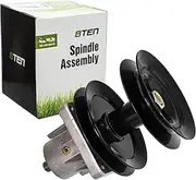 8TEN Spindle Assembly Double Pulley for MTD White Huskee Troy Bilt 46 inch Deck 618-0593 618-0595 915-0593 915-0595