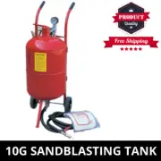 Sandblasting Sandblaster Tank 10 Gallon Heavy Duty with 2.5 M Hose Sand Blasting