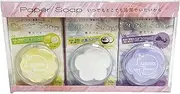 Q-FLA 799686 Soap Flower Paper Soap, Set of 3, A, Lemon, Coconut, Lavender, Mix, Hand Wash, Hand Soap