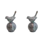 2x LVD Iron Garden Bird 1 Sculpture Home/Garden Indoor/Outdoor Decor 10x18cm
