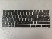 NEW For LENOVO IDEAPAD 300-14IBR 300-14ISK Keyboard Latin Spanish Silver Frame