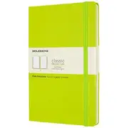 Moleskine Classic Hardcover Notebook Large 240Pg Lemon Green