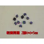 輕觸開關2腳6*6*5MM(10個)．2P665微動開關微動按鍵SWITCH輕觸按鍵ARDUINO直插麵包板訊號開關