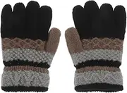 [ANDRESLAD] Warm Toddler Mittens Knit Kids Winter Gloves Separate Fingers Girls Boys Cozy and Stylish