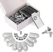 Stainless Steel Lawn Mower Blades Replacement Kit - 150pcs with Screws | Compatible with Husqvarna Automower, Compatible with Gardena Robotic Lawnmowers | DIY Lawn Care(Silver-30sets)