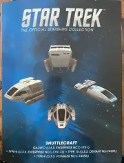 EAGLEMOSS STAR STREK OFFICIAL STARSHIPS COLLECTION - SHUTTLECRAFT SET 1