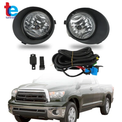 Front Left&Right Fog Lights Lamp w/Cover+Switch kits For 2007-2013 Toyota Tundra (for: Toyota)