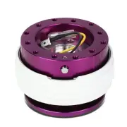 NRG Aluminum Steering Wheel Quick Release Adapter 2.1 Purple/Glow In Dark Ring