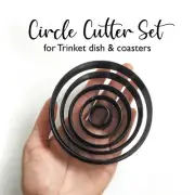 Large CIRCLE Cutter Set | Trinket dish & Coaster clay cutter |