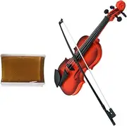 Yardwe 1 Set String Miniature Violin for Realistic Musical Instrument Decor for Bedroom Playroom Stylish Desktop Accessory for Young Musicians
