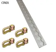 2M Anchor Track Tie Down Point Rail Double Stud Fitting Trailer Caravan 1x