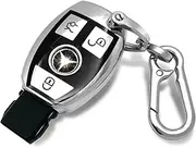 Beautiful TPU Car Smart Key Mercedes benz CLS CLA GL R SLK AMG A B C S class Shell, Silvery, 2.35 * 1.57 * 0.59