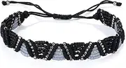 [C·QUAN CHI] Woven Strand Bracelet Women String Sead Beaded Wax Rope Handmade Braided Adjustable Bracelet Women Gifts