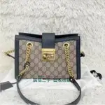 二手精品 GUCCI 古馳 PADLOCK GG SMALL SHOULDER 手提包 肩背包 斜背包 498156