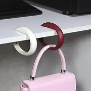 [Vin Beauty] 2 Pieces Portable Desk Mount Bag Holder,Purse Hook,Table Hook for Bag,Table Hooks for Hanging Bags for Under Counter,Table Desk ,Hanging Satchels, Wallets, School Bags, Plastic Bags, Small Items