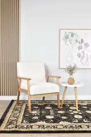 Riviera Coast Black Rug