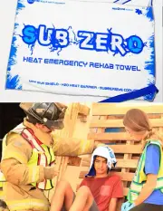 HEAT EMERGENCY Rehab Towel GO FROM HOT TO COOL IN SECONDS, REUSABLE !!!