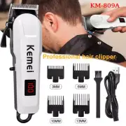 Kemei Professional Hair Clippers Trimmer Kit Barber Beard Salon Cutting Machine