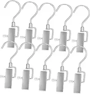 10 Pcs Hat Clips Rotatable Hanging Clips Laundry Hook Hat Hanger Hanging Clips Hook Clothes Pins Clothes Store Hanger Boot Clips for Hanging Boot Hanger hat Rack Travel Sheet Metal