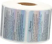 1Roll Candle Safety Warning Labels Wax Melting Stickers for Easy to Peel Apply Stylish Design for Candle Making Crafts
