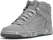 [PUMA] Unisex-Child Rebound Layup Mid Shoes Sneaker, Cool Dark Gray-Black Ss25