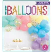 Unicorn Princess Mermaid Party Pastel Confetti Balloon Garland Arch Kit 40pcs