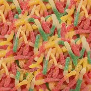 Sour Gummy Worms Candy, Assorted Fruit Flavors, 2-Pound Bag