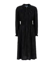 Prada Long Sleeved Zipped Dress IT38 smoky grey