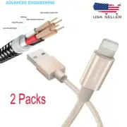 2 Packs Micro USB Dual Ricarica Cavo Lightning 2in1 Intrecciato Caricabatterie