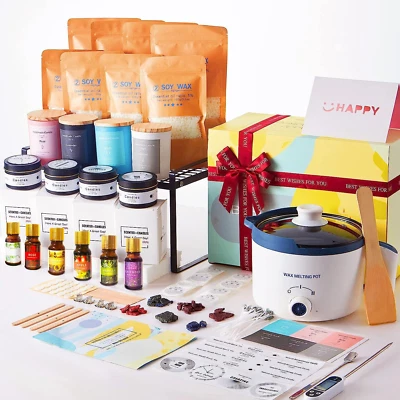 Ksedcon Candle Making Kit with 600W Electric Wax Melting Pot 1.8L, Candle Sta...