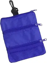 Perfeclan Golf Tee Holder Portable Men Women Lightweight Multifunctional Valuables Holder Golf Ball Carry Bag for Keys Balls Cards Tees