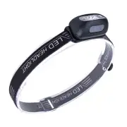 LED Headlamp USB Rechargeable Flashlight Head Lamp Torch White Light Camping